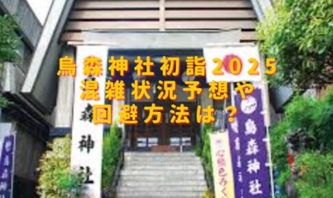 烏森神社初詣2025混雑状況予想は？穴場の駐車場やおすすめ屋台も紹介