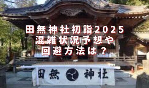 田無神社初詣2025混雑状況予想は？穴場駐車場やおすすめ屋台も紹介