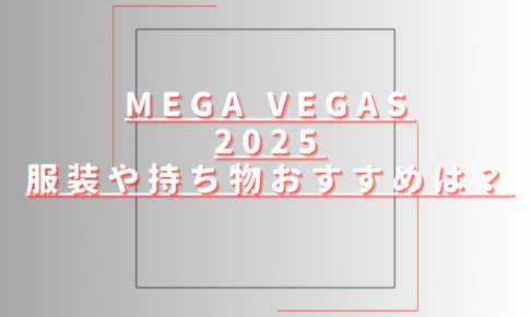 メガベガス2025服装や持ち物おすすめは？会場内にクロークはある？