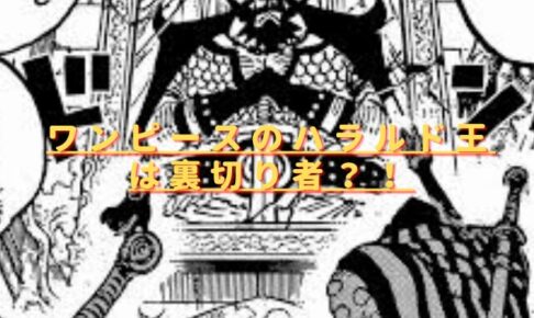 ワンピースのハラルド王は裏切り者？神の騎士団や天竜人との関係は？