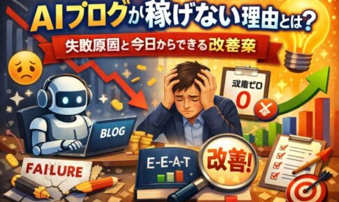 AIブログが稼げない理由とは？失敗原因と今日からできる改善策
